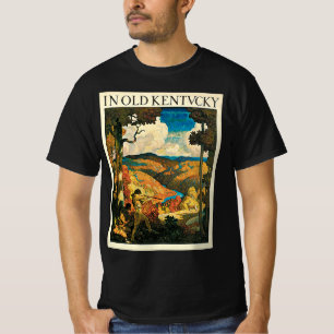 Vintage NC Wyeth Travel Poster, In Old Kentucky T-Shirt