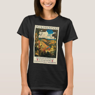 Vintage NC Wyeth Travel Poster, In Old Kentucky T-Shirt