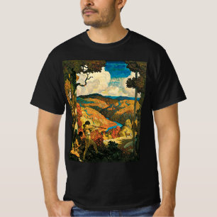 Vintage NC Wyeth Travel Poster, In Old Kentucky T-Shirt