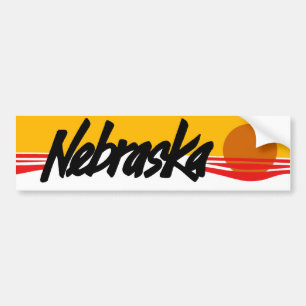 Vintage Nebraska Bumper Sticker