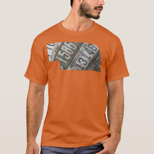 Vintage Nebraska License Plates  T-Shirt