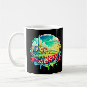 Vintage Nebraska Map s – Retro us state Coffee Mug