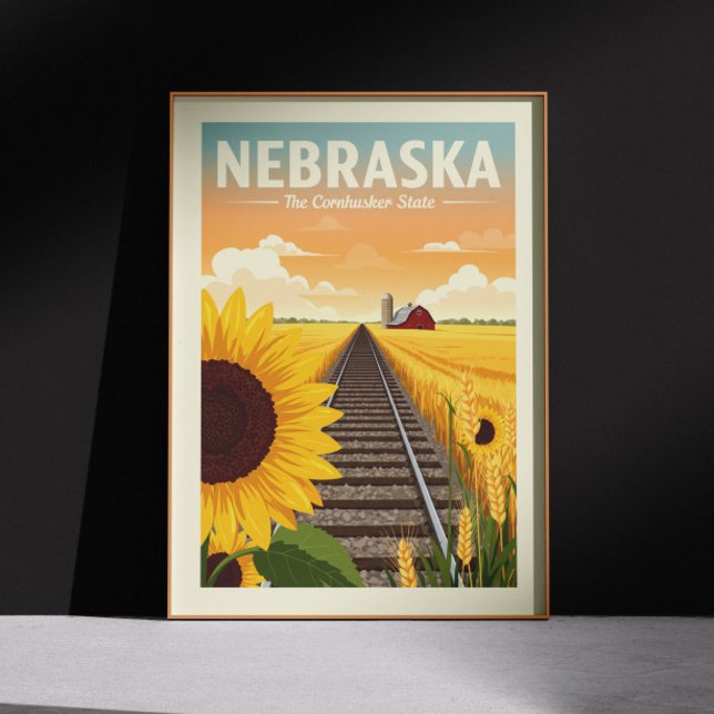 Vintage Nebraska Poster (Creator Uploaded)