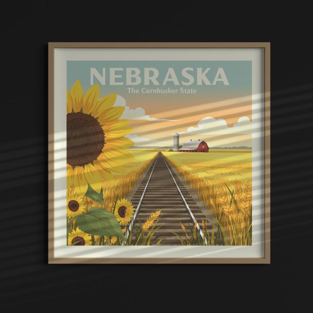Vintage Nebraska Poster (Creator Uploaded)