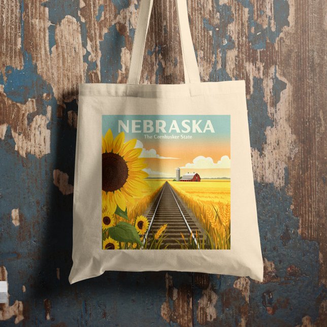 Vintage Nebraska Tote Bag (Creator Uploaded)