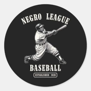 Vintage Negro League Bysebyll Black History Month Classic Round Sticker