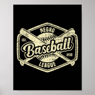Vintage Negro League Bysell Apparel Black History Poster