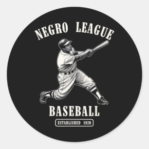 Vintage Negro League Bysell Black History Month Ju Classic Round Sticker