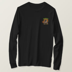 Vintage Neon Chopper Motorcycle Club - Ride Free D T-Shirt