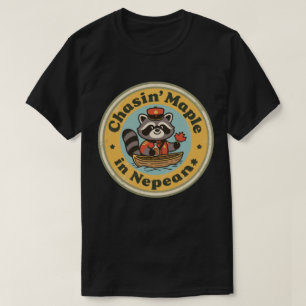 Vintage Nepean Ontario Racoon Gift T-Shirt