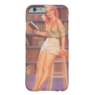 Vintage Nerdie Pin Up Girl Barely There iPhone 6 Case