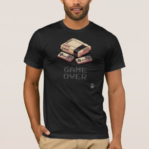 Vintage NES Console & Controllers Pixel Art - Game T-Shirt