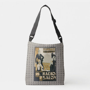 Vintage Netherlands 1920s Radio Salon  Crossbody Bag