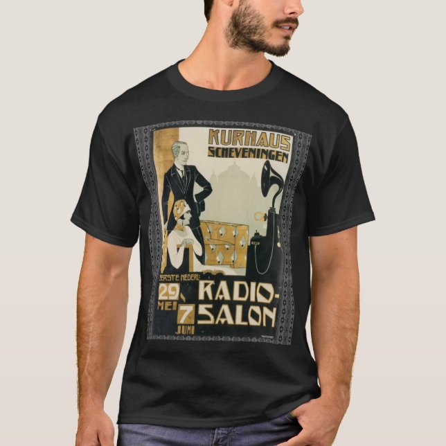 Vintage Netherlands 1920s Radio Salon T-Shirt (Front)