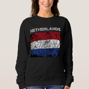 Vintage Netherlands Flag Holland Men Women Sweatshirt