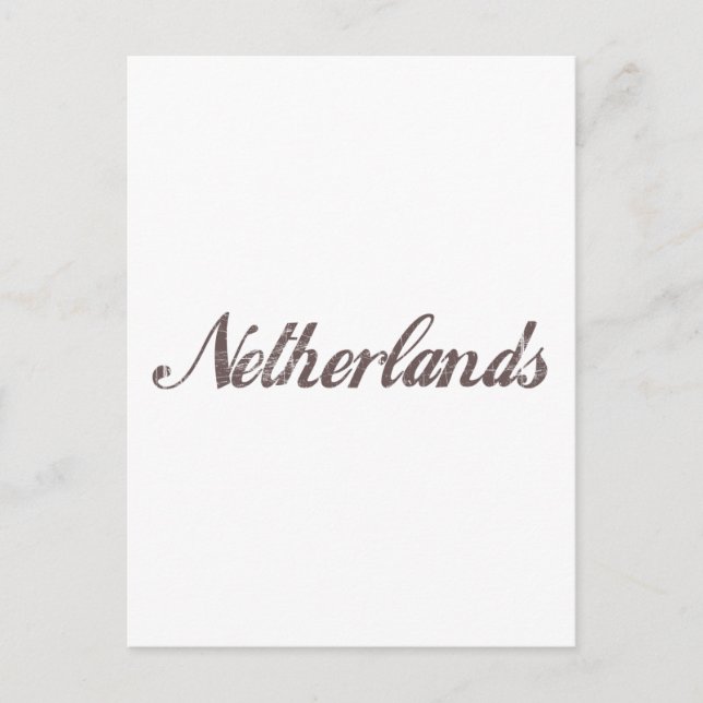 Vintage Netherlands Postcard (Front)