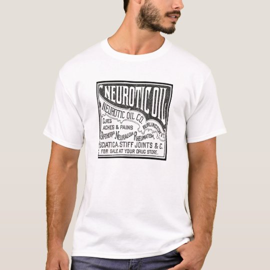 Vintage Neurotic Oil Quack Medicine Old Age Label T-Shirt