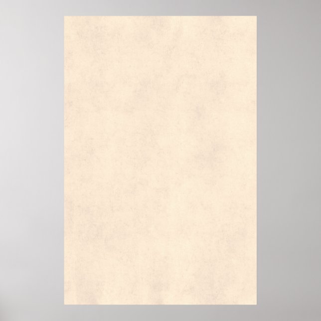 Vintage Neutral Parchment Beige Antique Paper Temp Poster (Front)