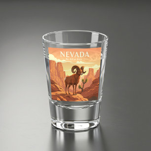 Vintage Nevada Shot Glass