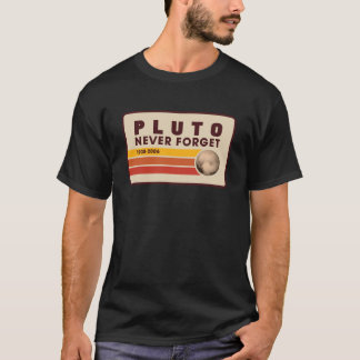Vintage Never Forget Pluto Funny Planet Space T-Shirt