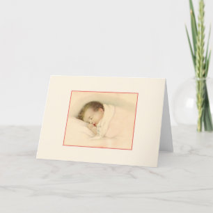 Vintage New Baby Note Card