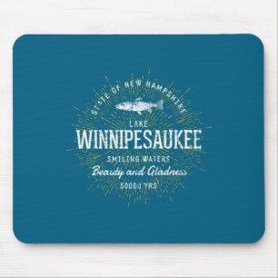 Vintage New Hampshire Lake Winnipesaukee Mouse Mat