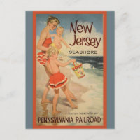 Vintage New Jersey Beaches Pennsylvania Railroad