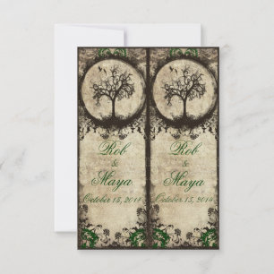Vintage New Life Bookmarks Wedding Favour