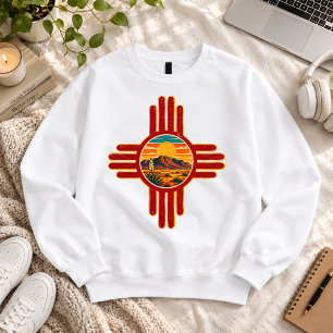 Vintage New Mexico Desert Zia Sun Sweatshirt