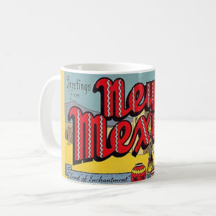 Vintage New Mexico Greeting Mug