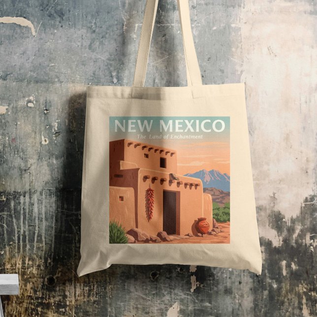 Vintage New Mexico Tote Bag (Creator Uploaded)