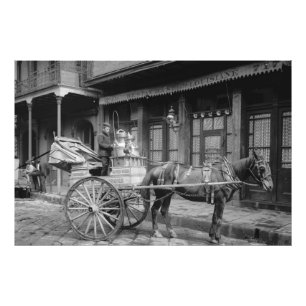 Vintage New Orleans Milk Delivery Photo Print