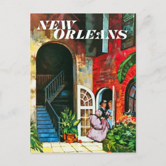 Vintage New Orleans Travel Postcard (Front)