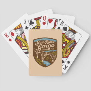 Vintage New River Gorge National Park Playing Cards