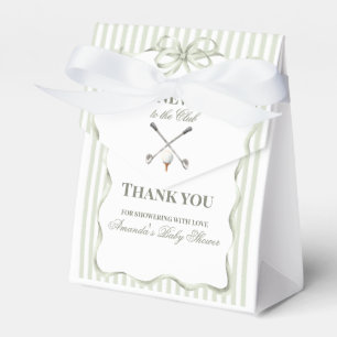 Vintage New to the Club Neutral Golf Baby Shower Favour Box