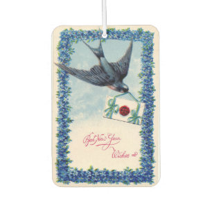 Vintage New Year Car Air Freshener