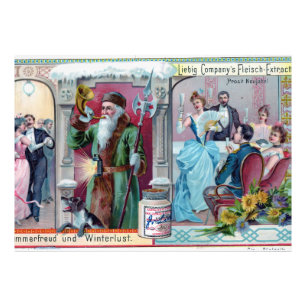 Vintage New Year Celebration: Liebig Advertising Photo Print