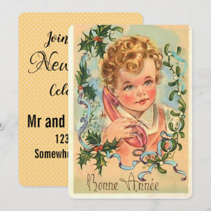 Vintage New Years Celebration Invitation