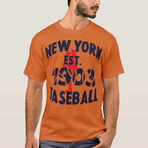 Vintage New York Baseball Est 1903 Baseball Pitche T-Shirt