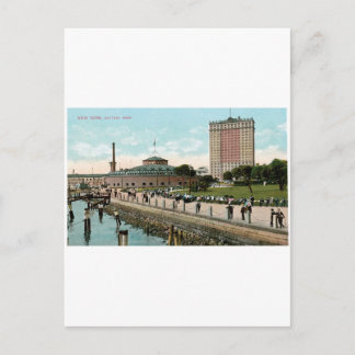 Vintage New York, Battery Park Postcard