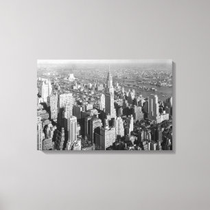 Vintage New York City Art Deco Skyscraper Canvas Print