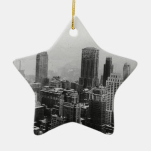 Vintage New York City Ceramic Tree Decoration