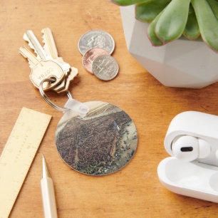 Vintage New York City, Manhattan, Brooklyn Bridge Key Ring