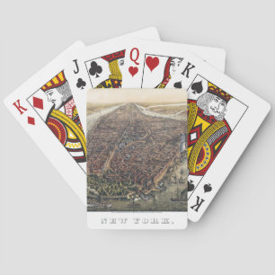 Vintage New York City, Manhattan, Brooklyn Bridge Playing Cards