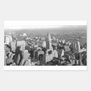 Vintage New York City Rectangular Sticker