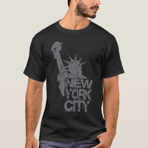Vintage New York City Statue Liberty State Cool Re T-Shirt
