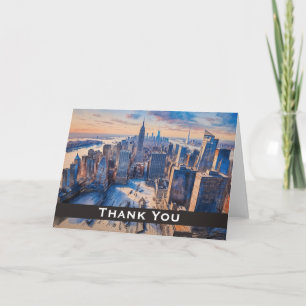 Vintage New York City Thank You Card