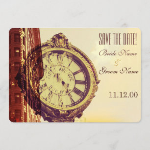 Vintage New York fifth avenue Save The Date