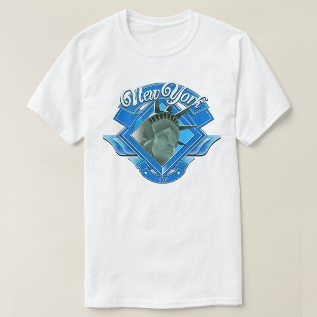 Vintage New York Liberty Logo T-Shirt (Design Front)