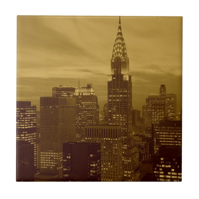 Vintage New York Manhattan Tile (Front)